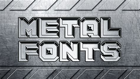 sheet metal font|164 Free Metal Fonts .